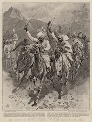 I combattimenti sulla frontiera indiana, con la Malakand Field Force